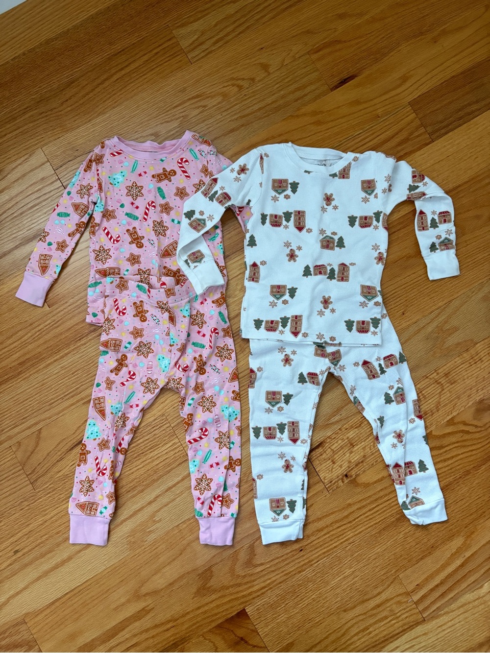 Old Navy & Carters Gingerbread Print & Holiday Print Pajamas 2 Pack